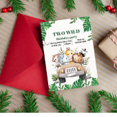 Wild TWO Boy 2e Verjaardag uitnodiging