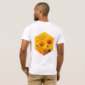 Wild Umbel Flowers schetst Paars en Gold Elegant T-shirt (Achterkant volledig)