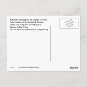 Wild Vaderdag Kisses Briefkaart (Achterkant)