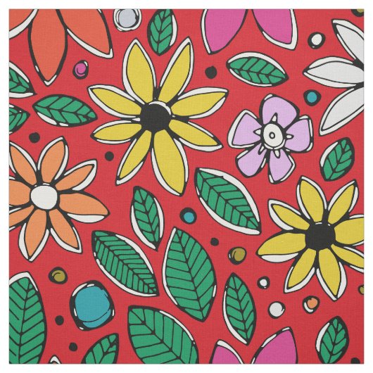 wild verdorven rood stof (Swatch)