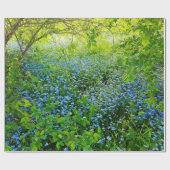 Wild vergeet me de foto van bloemen cadeaupapier (Vlak)