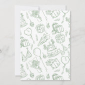 Wild Verjaardag wacht: 1 jaar verjaardag uitnodigi Kaart (Achterkant)