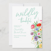 Wild Verliefd Bruidsfeest Bedankkaart (Voorkant)