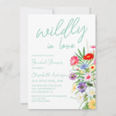 Wild Verliefd Bruidsfeest Kaart (Voorkant)