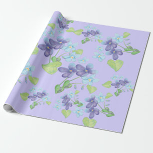 Wild Violet Flowers  Cadeaupapier