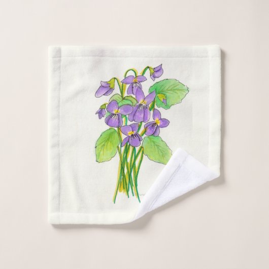 Wild Violet-handdoekset Bad Handdoek (Wasdoekje)