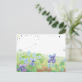 Wild Violet Spring Hill, Kinder vogels en Zwemvoge Briefkaart (Staand voorkant)