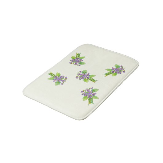 Wild Violets Bath Mat (Gekanteld)