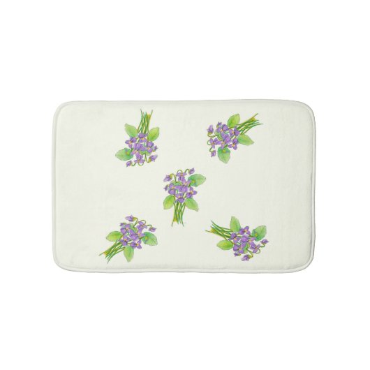 Wild Violets Bath Mat (Voorkant)
