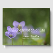 Wild Violets Celebration of Life Gastenboek (Voorkant)