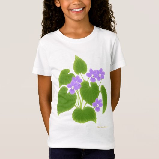 Wild Violets Girls Baby Doll T-Shirt (Voorkant)