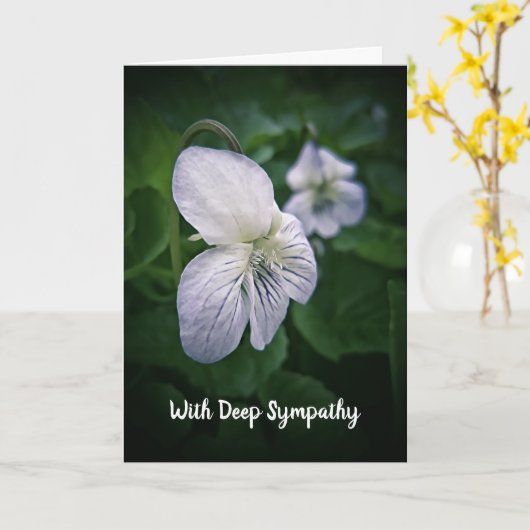 Wild Violets Sympathcard Kaart (Gele Bloem)