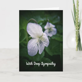 Wild Violets Sympathcard Kaart