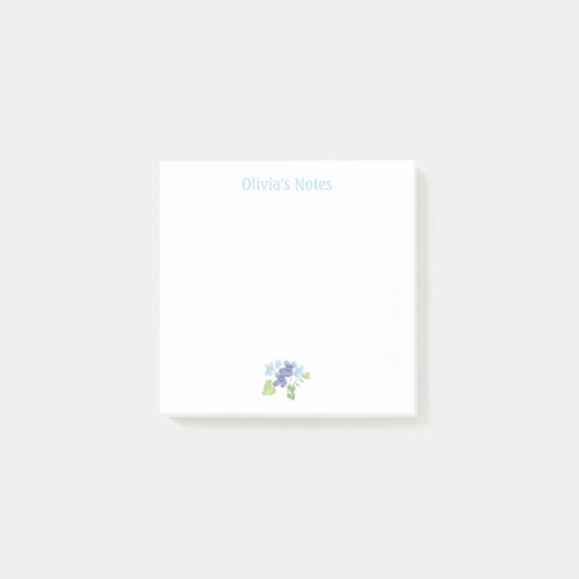Wild Violets zijn blauw & Paarse gepersonaliseerd Post-it® Notes (Voorkant)
