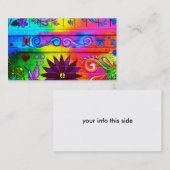 wild visitekaartje met 70 kleuren (Voorkant / Achterkant)