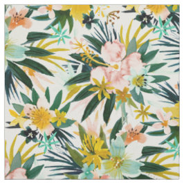 WILD VOELT Tropische Hibiscus Floral Stof