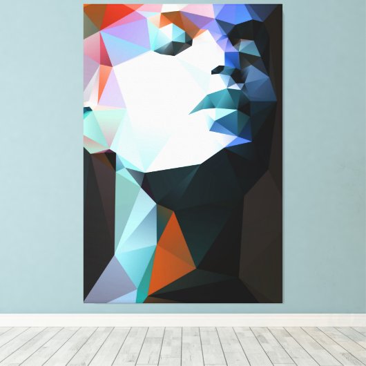 Wild voor de nacht 01. canvas afdruk (Insitu (Houten vloer))