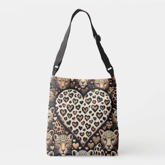 Wild voor je liefde crossbody tas (Achterkant)