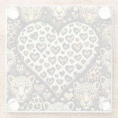 Wild voor je liefde glazen onderzetter (Achterkant)