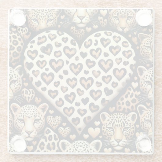 Wild voor je liefde glazen onderzetter (Achterkant)