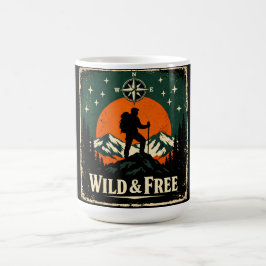 Wild & Vrij – Outdoor Vrijheid Natuur Geest Koffiemok