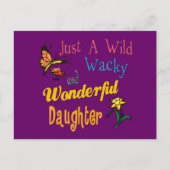 Wild Wacky en Wonderful Daughter Gift Briefkaart (Voorkant)