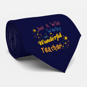 Wild Wacky en Wonderful Teacher Stropdas