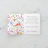 Wild Wacky Wonderful tante Gifts Kaart (Binnen)