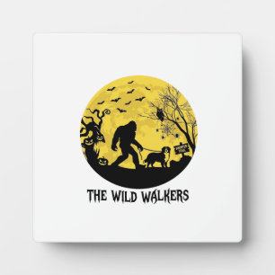Wild Walkers Bigfoot Wandelende Bernese Halloween Fotoplaat