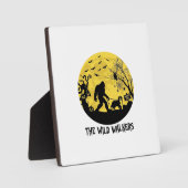 Wild Walkers Bigfoot Wandelende Bernese Halloween Fotoplaat (Voorkant)