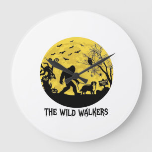 Wild Walkers Bigfoot Wandelende Bernese Halloween  Grote Klok