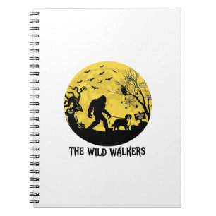 Wild Walkers Bigfoot Wandelende Bernese Halloween Notitieboek