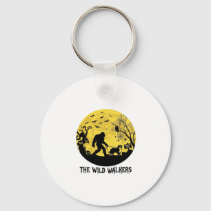 Wild Walkers Bigfoot Wandelende Bernese Halloween Sleutelhanger
