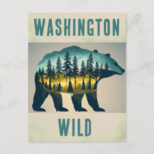  Wild Washington Beer Reizen Briefkaart