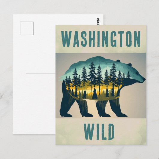  Wild Washington Beer Reizen Briefkaart (Voorkant / Achterkant)