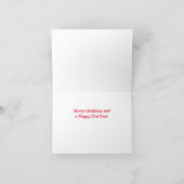 Wild water met brug feestdagen kaart (Binnen)