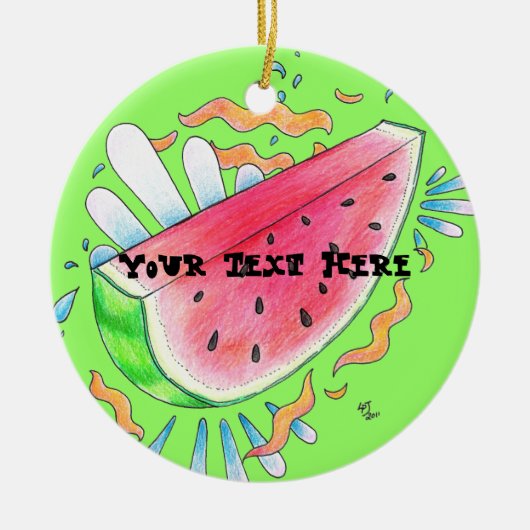 Wild Watermelon Ornament (Voorkant)