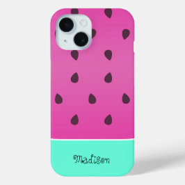 Wild Watermelon Slice | Aangepaste iPhone-draagtas iPhone 15 Case