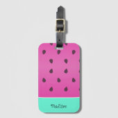 Wild Watermelon Slice | Gepersonaliseerd Bagagelabel (Voorkant (verticaal))