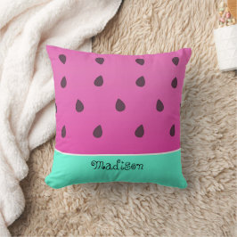 Wild Watermelon Slice | Gepersonaliseerd Kussen