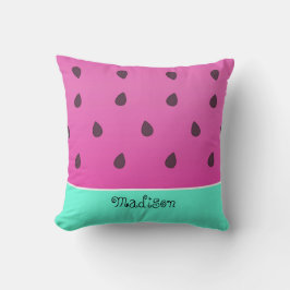 Wild Watermelon Slice | Gepersonaliseerd Kussen