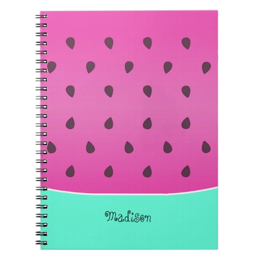 Wild Watermelon Slice | Gepersonaliseerd Notitieboek (Voorkant)