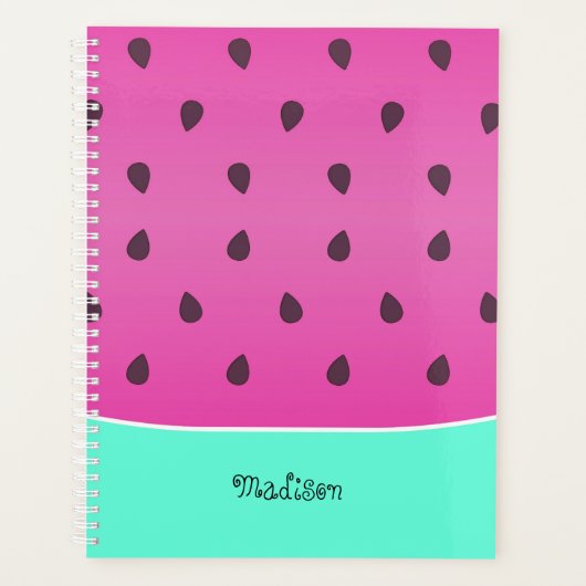 Wild Watermelon Slice | Gepersonaliseerd Planner (Voorkant)