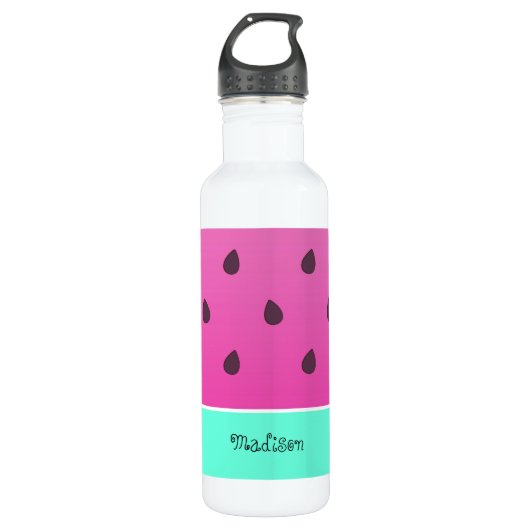 Wild Watermelon Slice | Gepersonaliseerd Waterfles (Voorkant)