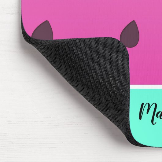 Wild Watermelon Slice | Gepersonaliseerde Mousepad Muismat (Hoek)