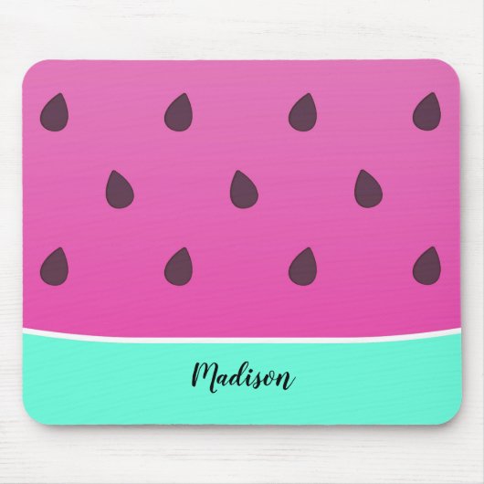 Wild Watermelon Slice | Gepersonaliseerde Mousepad Muismat (Voorkant)