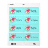 Wild Watermelon Verzendlabel (Full Sheet)