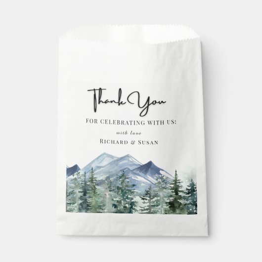 Wild Waterverf bruiloft dank u Bedankzakje (Voorkant)