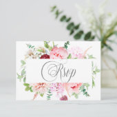 Wild Waterverf Garden | RSVP Kaartje (Staand voorkant)