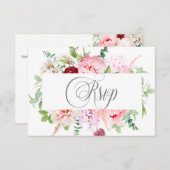 Wild Waterverf Garden | RSVP Kaartje (Voorkant / Achterkant)